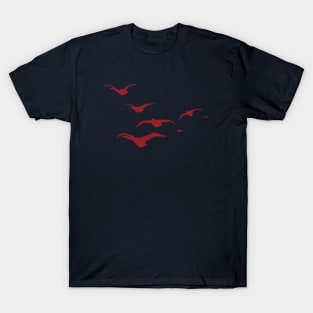 Sailing the Updraft, Red T-Shirt